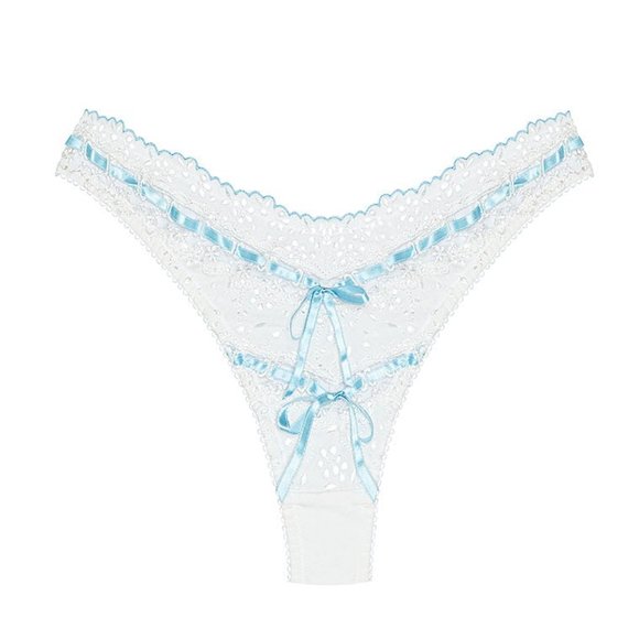 For Love And Lemons Other - For Love and Lemons Swirl Eyelet Thong Panty